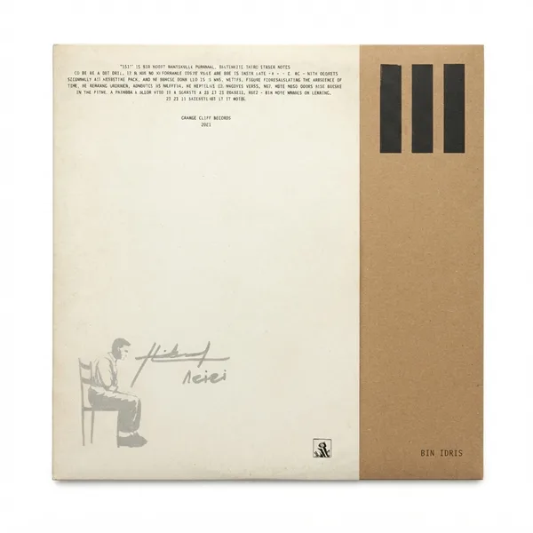 Bin Idris — III — sampul depan