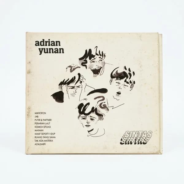 Adrian Yunan — Sintas — sampul depan